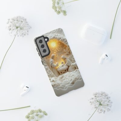 Nativity Phone Case Christian Phone Case 3D Effect Christmas Phone Casing iPhone Samsung Galaxy Google Pixel Faith Jesus Mary Joseph Case