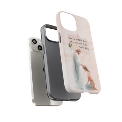 Christian Bible Verse Phone Case God is Within Her Psalm 46 5 Phone Case iPhone 16 15 14 13 12 Pro Max Samsung S24 S23 S22 S21 Plus Ultra