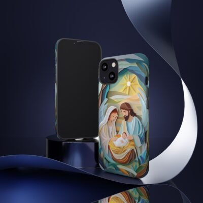 Nativity Phone Case Christian Phone Case Paper Cut 3D Effect Christmas Phone Casing iPhone Samsung Galaxy Google Pixel Faith Phone Cover