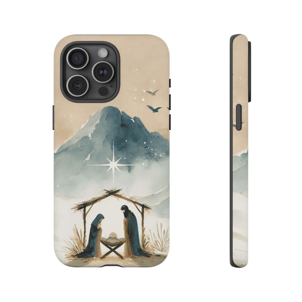 Nativity Phone Case Christian Phone Case Christmas Phone Casing iPhone Samsung Galaxy Google Pixel Phone Cover Faith Jesus Mary and Joseph