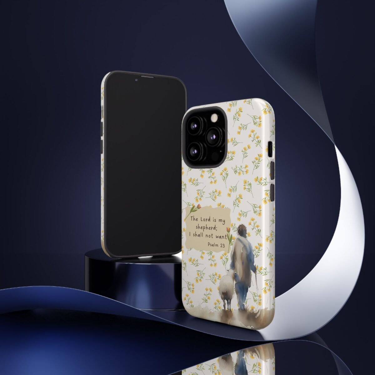 Christian Verse Phone Case The Lord is my Shepherd Psalm 23 Phone Case iPhone 16 15 14 13 12 Pro Max Samsung S24 S23 S22 S21 Plus Ultra