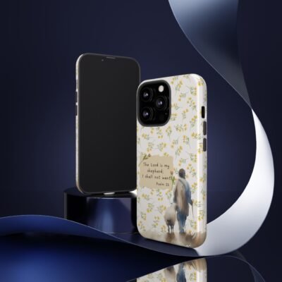 Christian Verse Phone Case The Lord is my Shepherd Psalm 23 Phone Case iPhone 16 15 14 13 12 Pro Max Samsung S24 S23 S22 S21 Plus Ultra