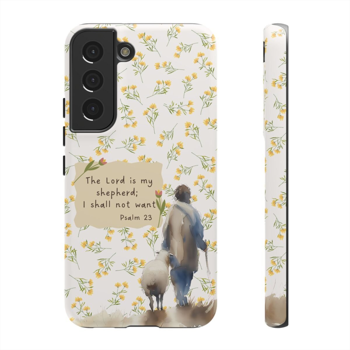 Christian Verse Phone Case The Lord is my Shepherd Psalm 23 Phone Case iPhone 16 15 14 13 12 Pro Max Samsung S24 S23 S22 S21 Plus Ultra